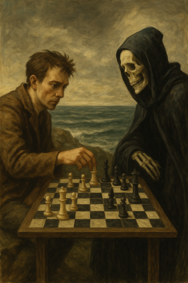 20251014_1651_Scacchi con la Morte_simple_compose_01k7hk6607f32vypn49g9m3z06